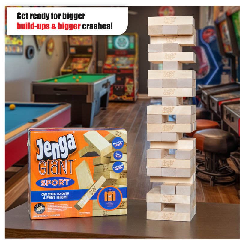 Jenga GIANT Sport - Stacks to over 4 feet high! | Wayfair